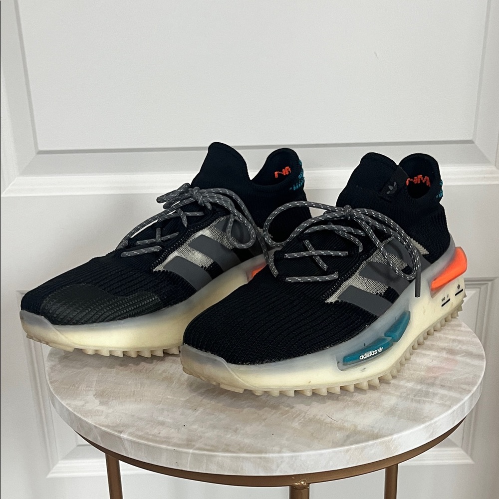 adidas NMD S1 Core Black Blue Orange
